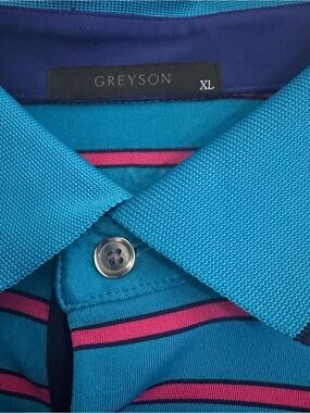 Greyson Men’s Striped Golf Polo